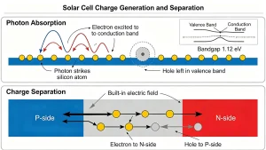 Electron-Hole Pair Generation and Separation