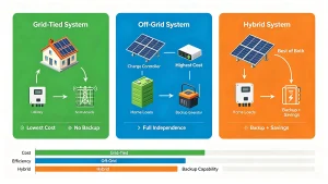 Grid-Tied vs. Off-Grid vs. Hybrid Which Solar System Is Right for You