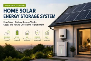 Home Solar Energy Storage System Guide 2026 How Solar + Battery Storage Works, Costs, and How to Choose the Right System